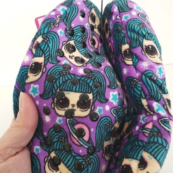 Girls' L.O.L. Surprise! Fuzzy Babba Slipper Socks Size M/L ( Shoe Size 13-4)/New - Picture 5 of 6